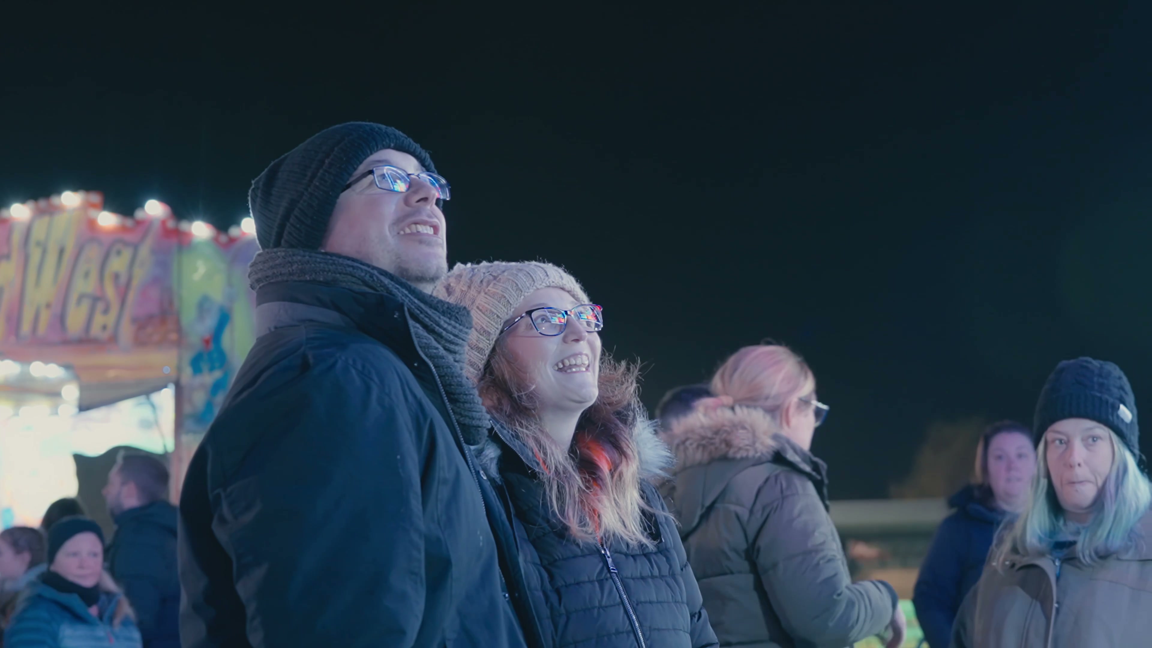 Frame from Blaydon Fireworks Display project video