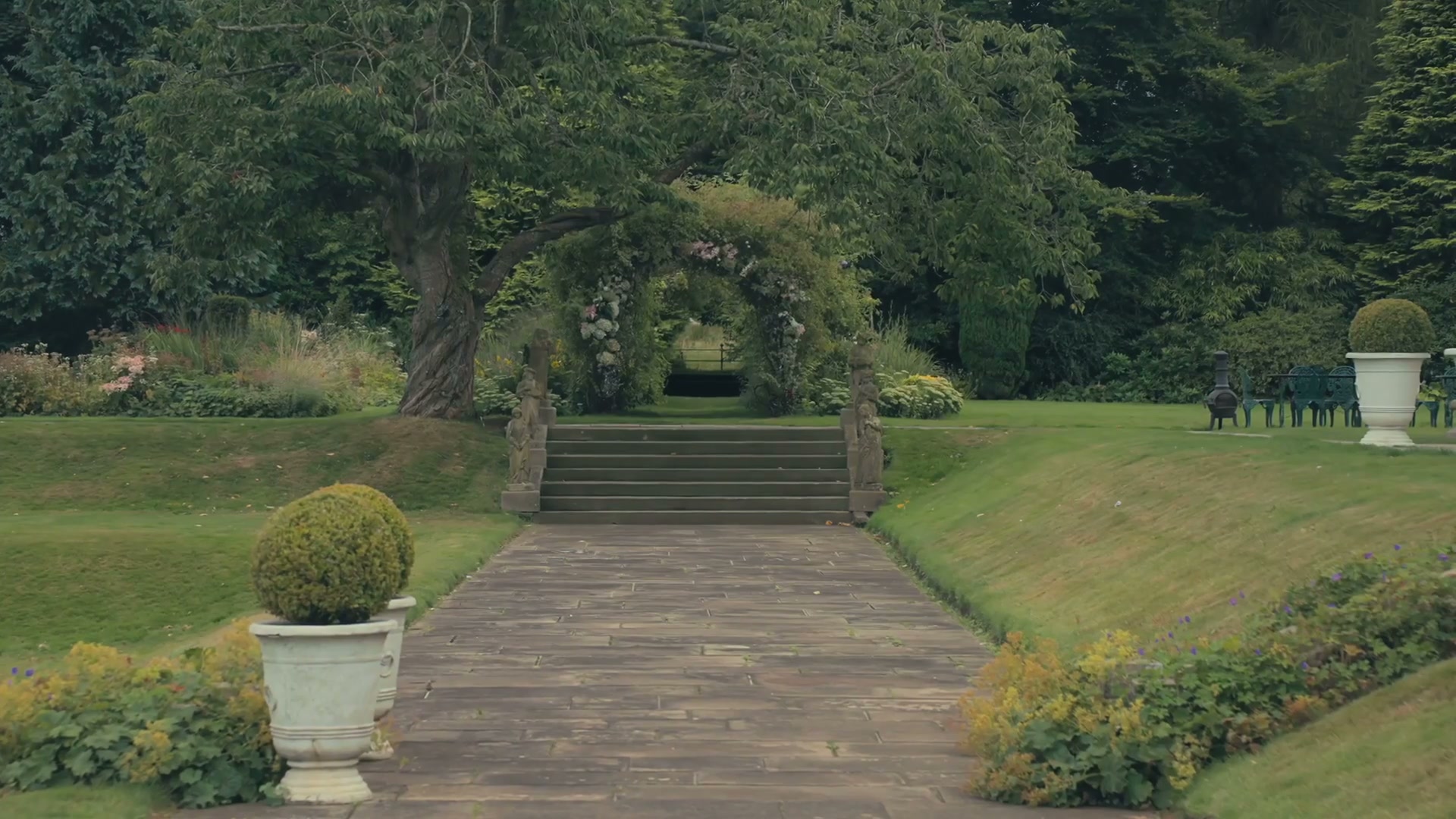 Frame from Jas and Greg wedding film