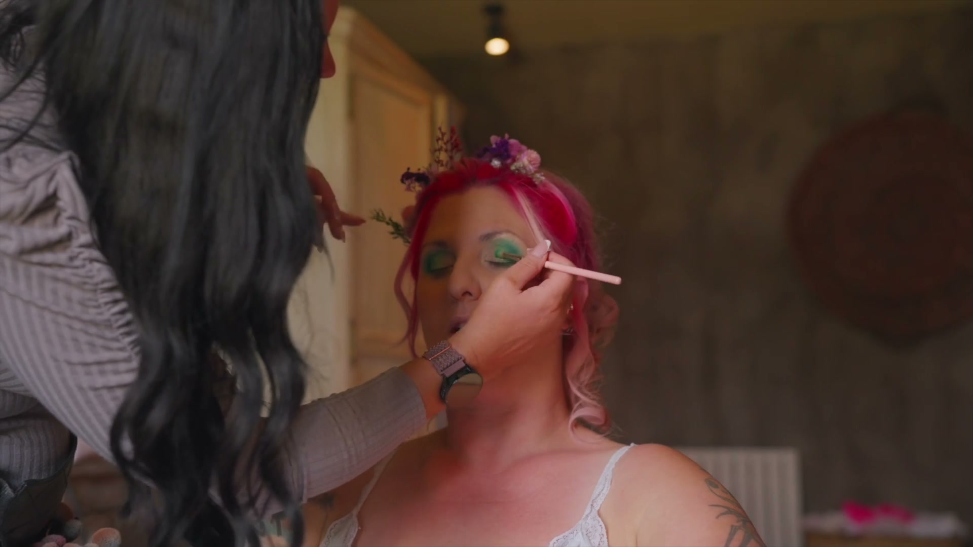 Frame from Kristy and Jamie wedding story