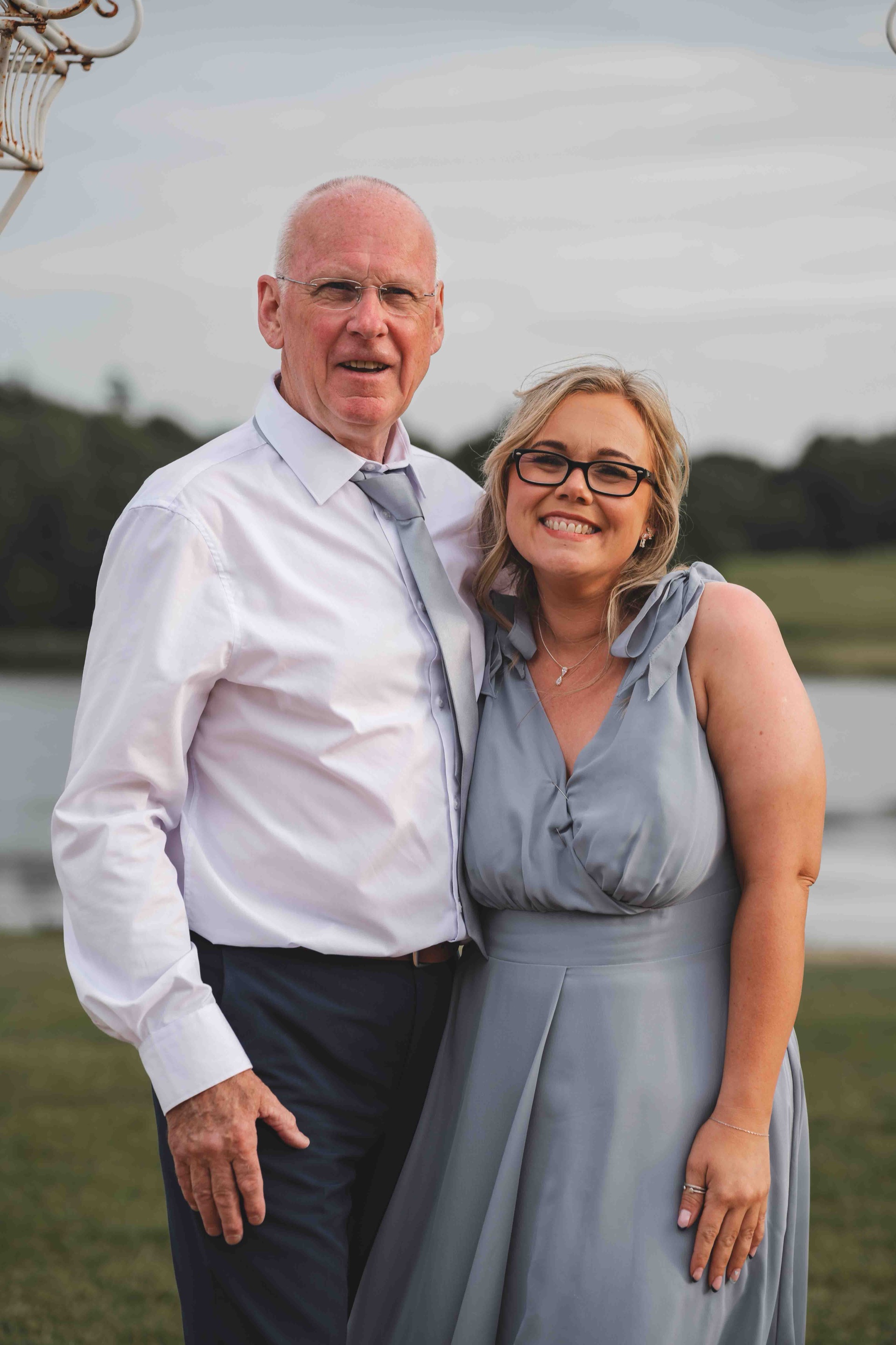 Intimate couple moment during golden hour at Hardwick Hall