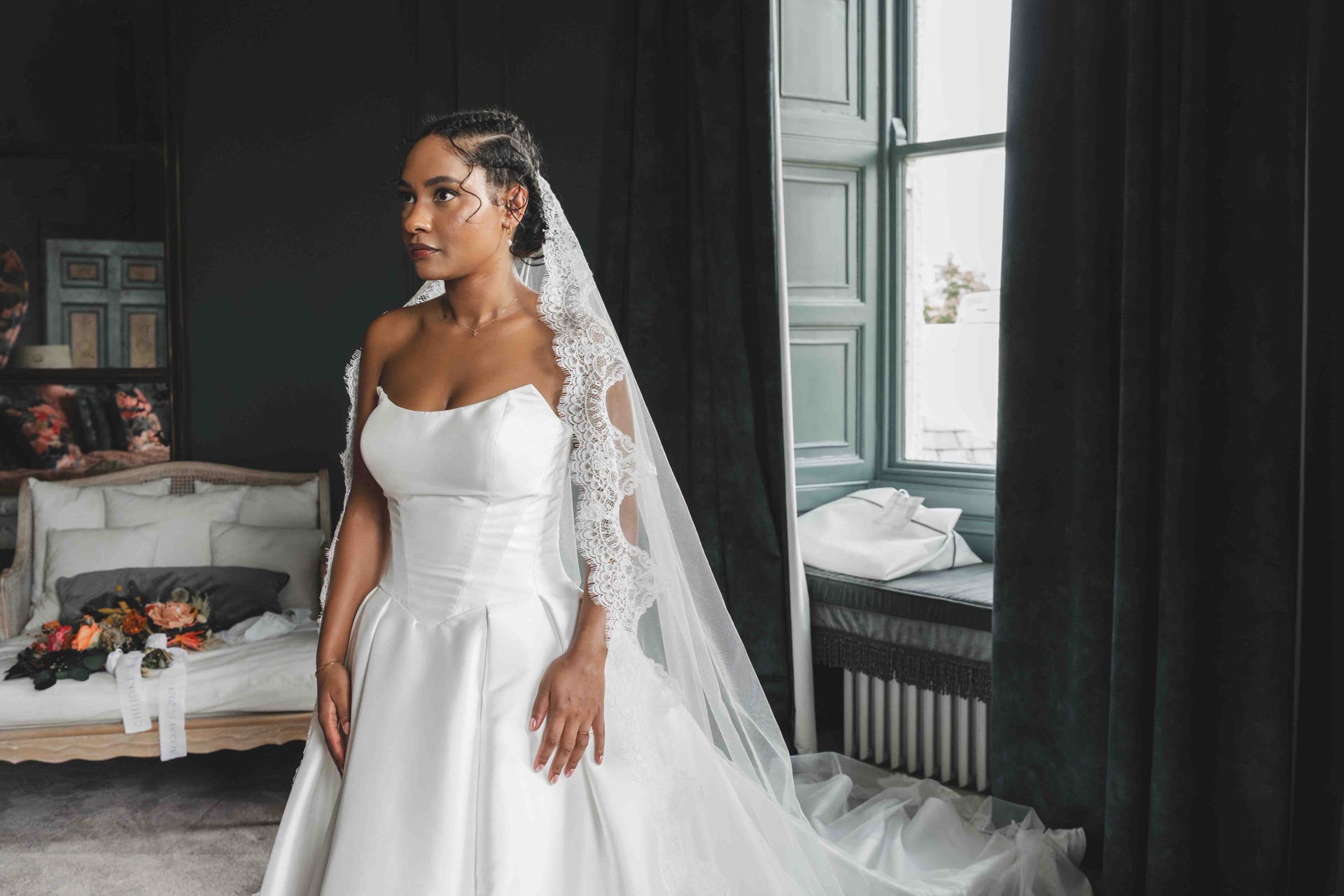 Guests gathering before ceremony — candid wedding coverage