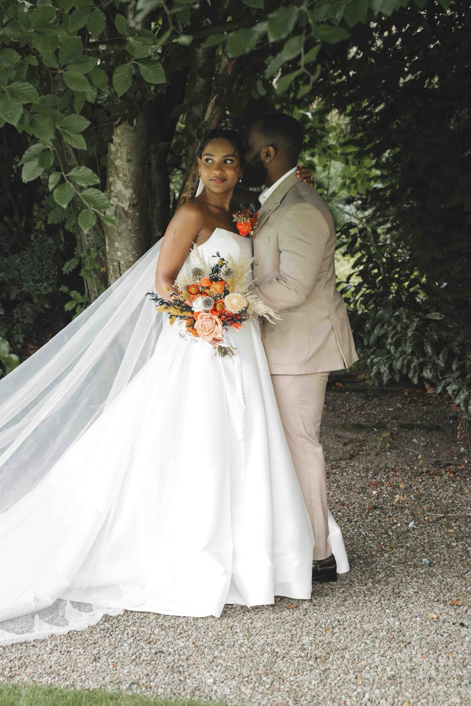 Jas and Greg wedding ceremony candid moment