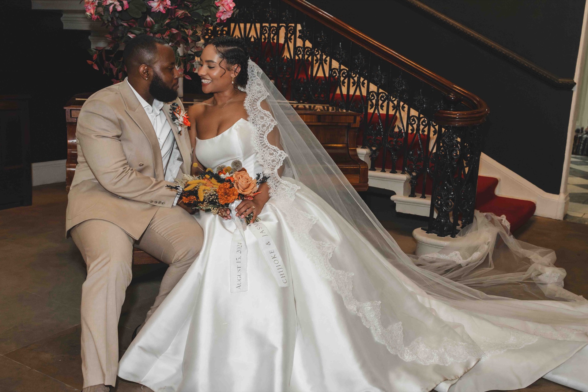 Confetti throw after ceremony — joyful celebration moment