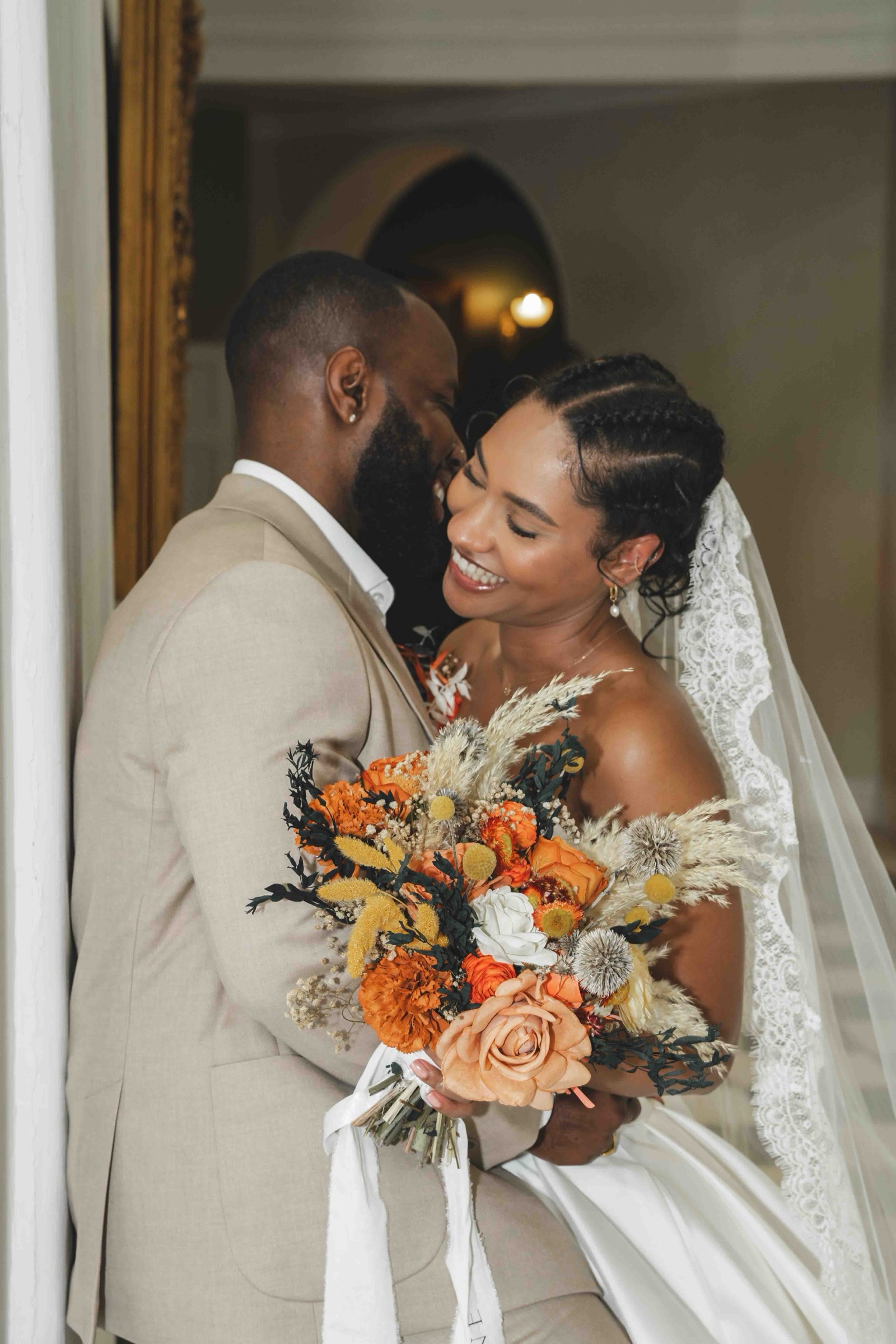 Jas and Greg walking together — natural couple portraits