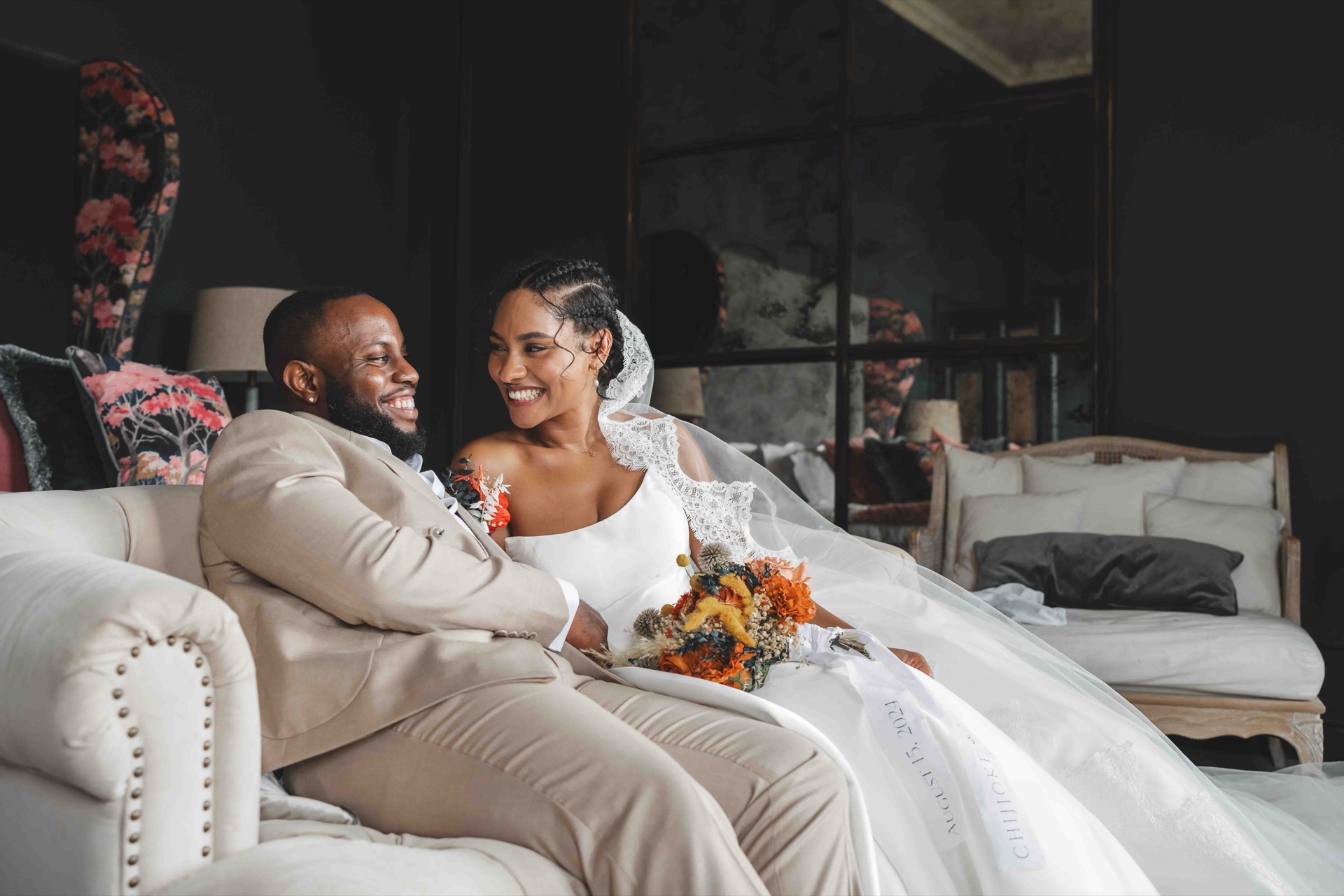 Evening celebration candid moments at the reception