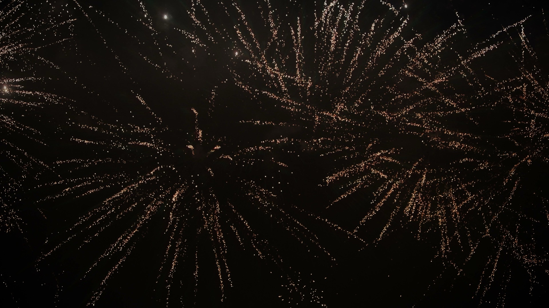 Fireworks lighting the sky above Blaydon