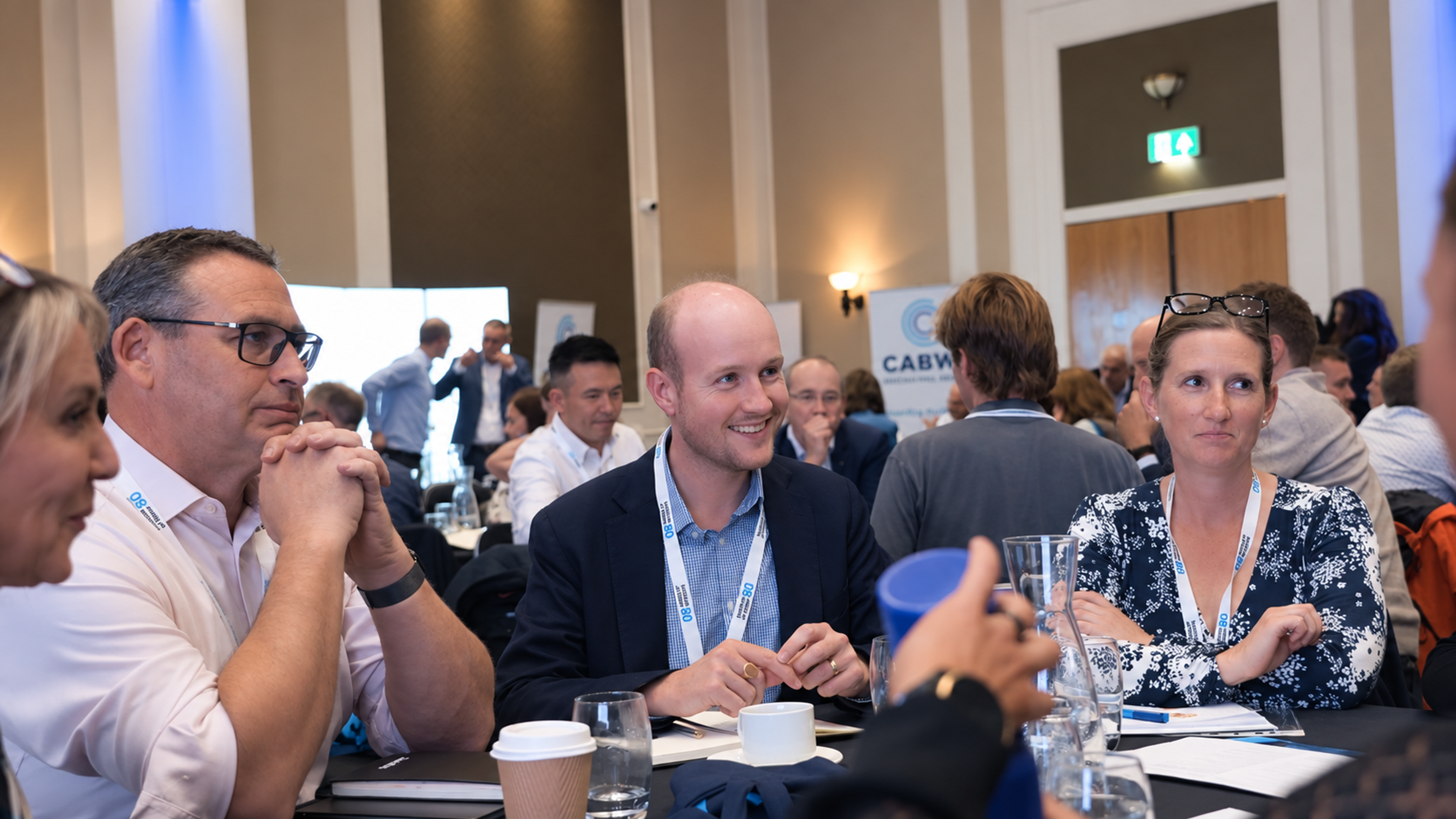 Institute of Water conference delegates taking part in a table discussion