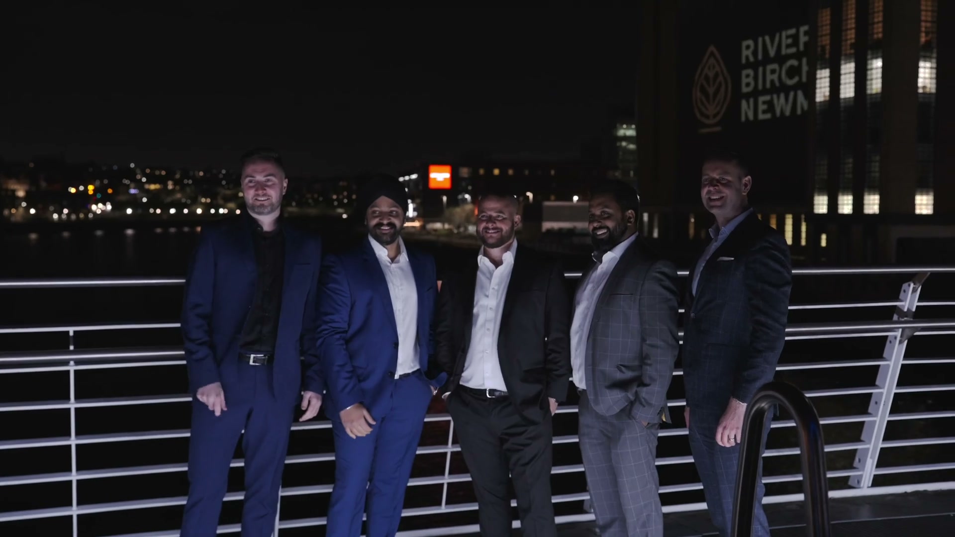 Business launch guests captured for a business content film
